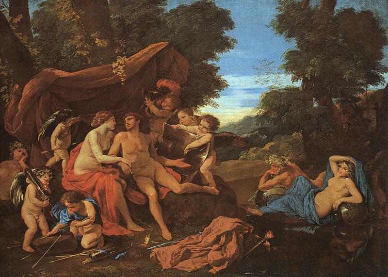 Nicolas Poussin Mars and Venus Germany oil painting art